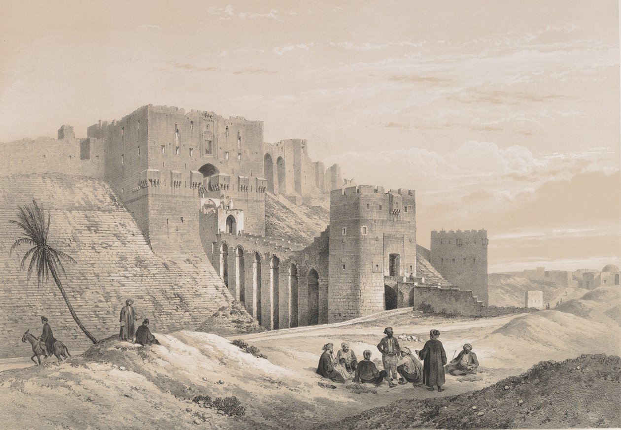 Château d’Alep, 1843 door Joseph Philibert Girault De Prangey