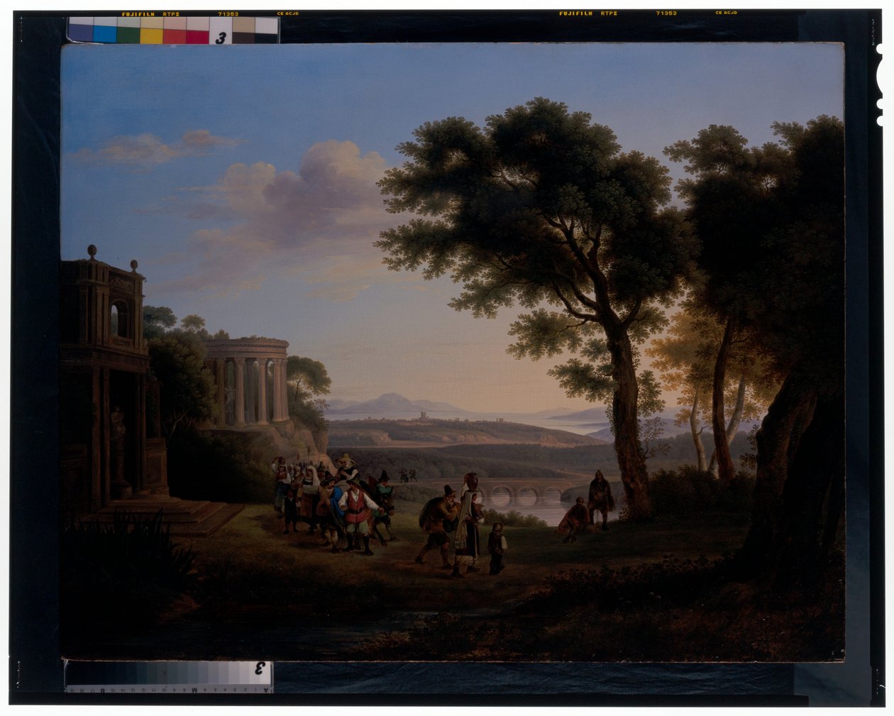 Arcadisch landschap door Joseph Rebell