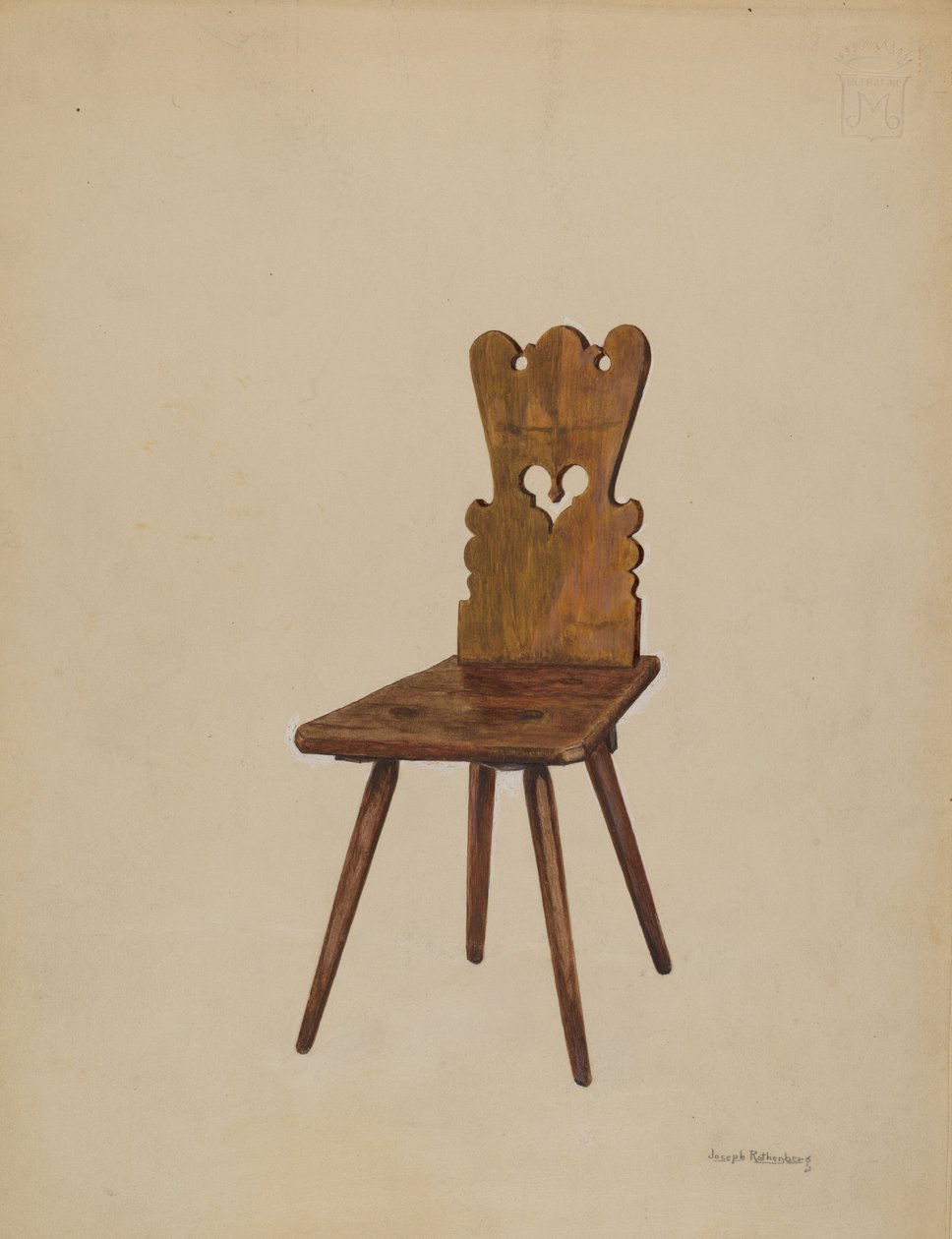 Zijstoel door Joseph Rothenberg