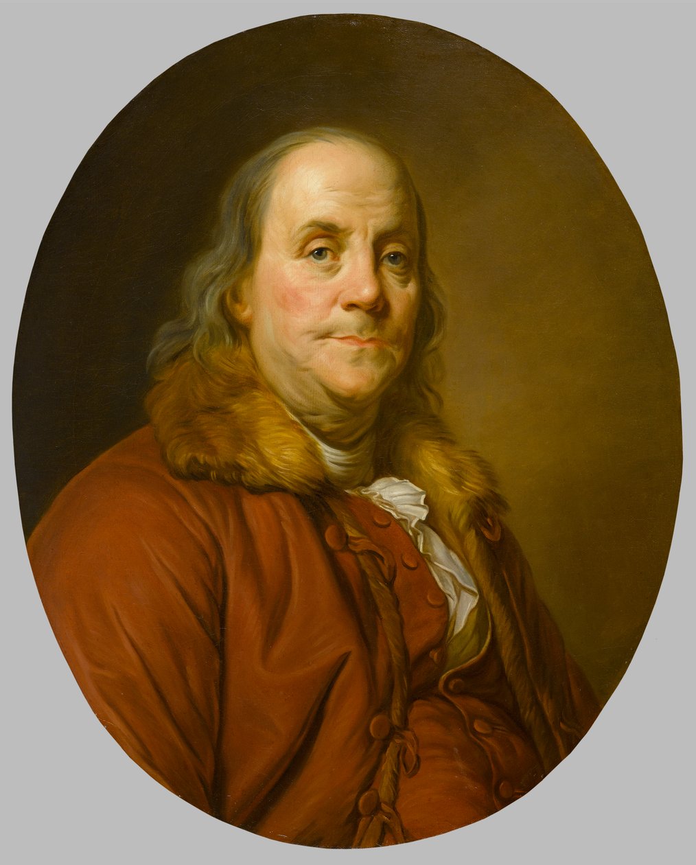 Benjamin Franklin (1706-1790) door Joseph Siffred Duplessis