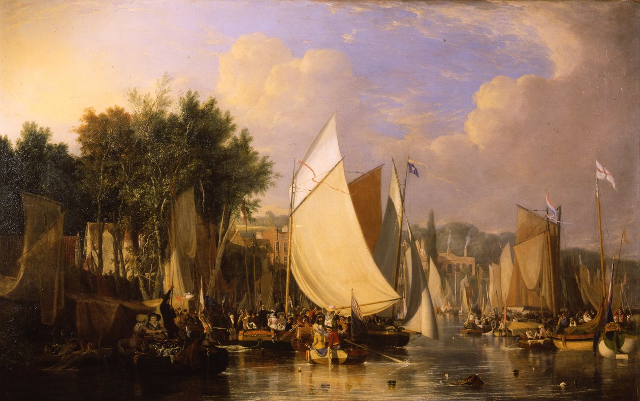 Thorpe Water Frolic - Middag, 1824-5 door Joseph Stannard