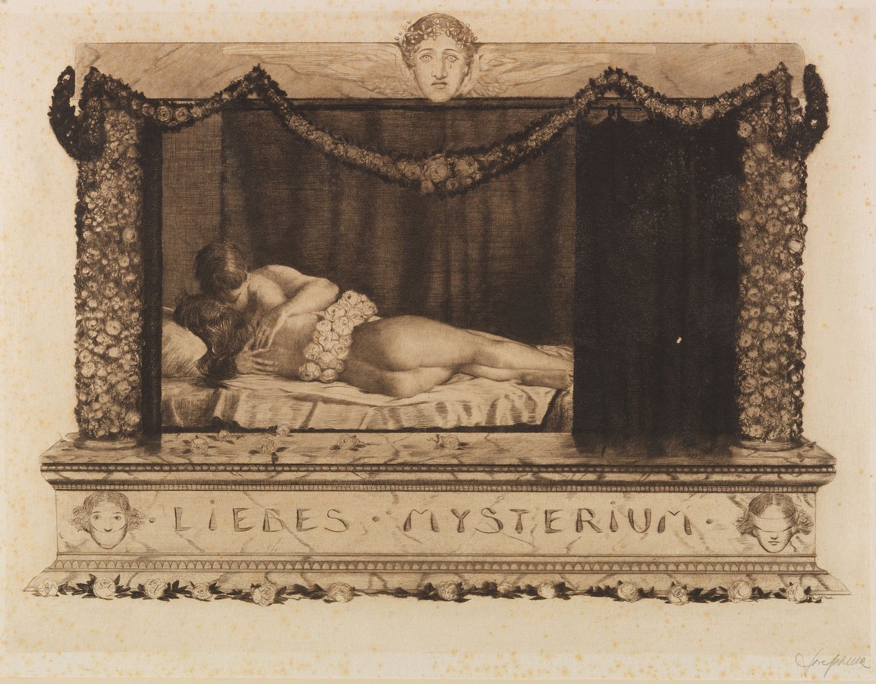 Een liefdesmysterie, 1913 door Joseph Uhl