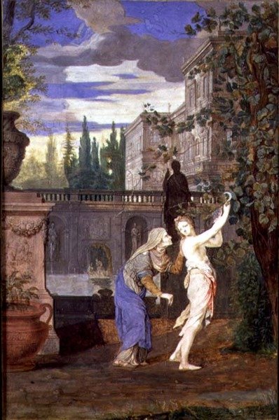 Vertumnus en Pomona door Joseph Werner