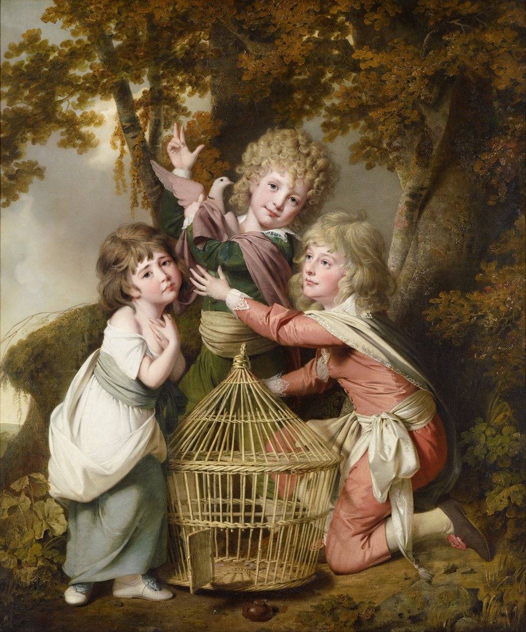 De kinderen Synnot door Joseph Wright of Derby