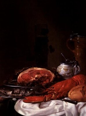 Stilleven met Kreeft door Joseph de Bray