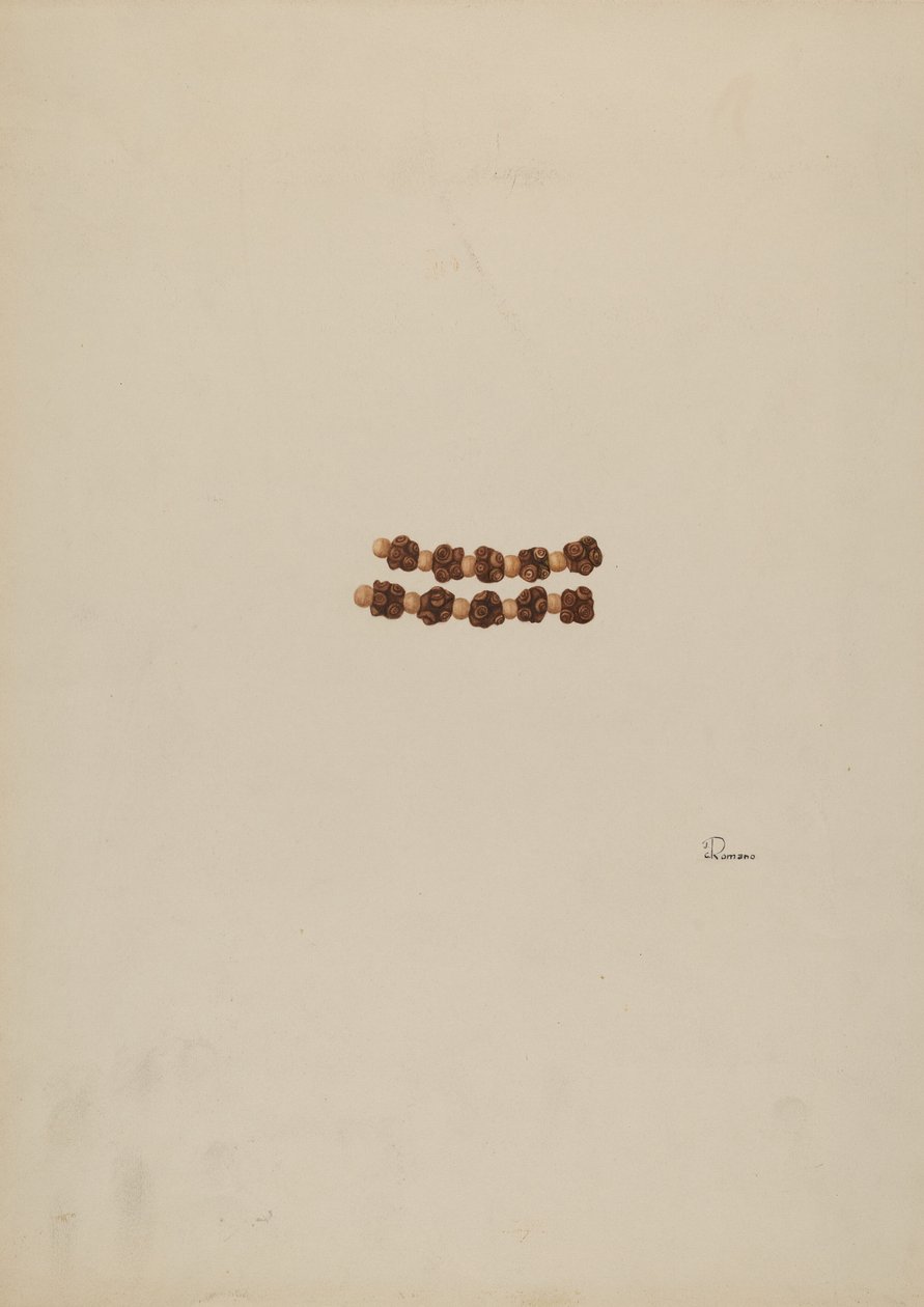 Rozenkrans, ca. 1940 door Josephine C. Romano