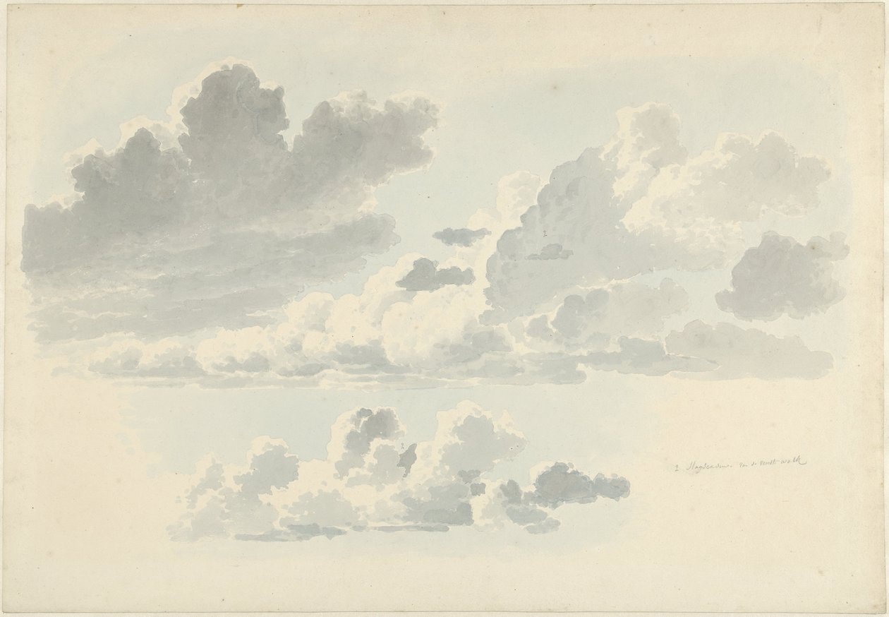 Wolkenstudies door Josephus Augustus Knip