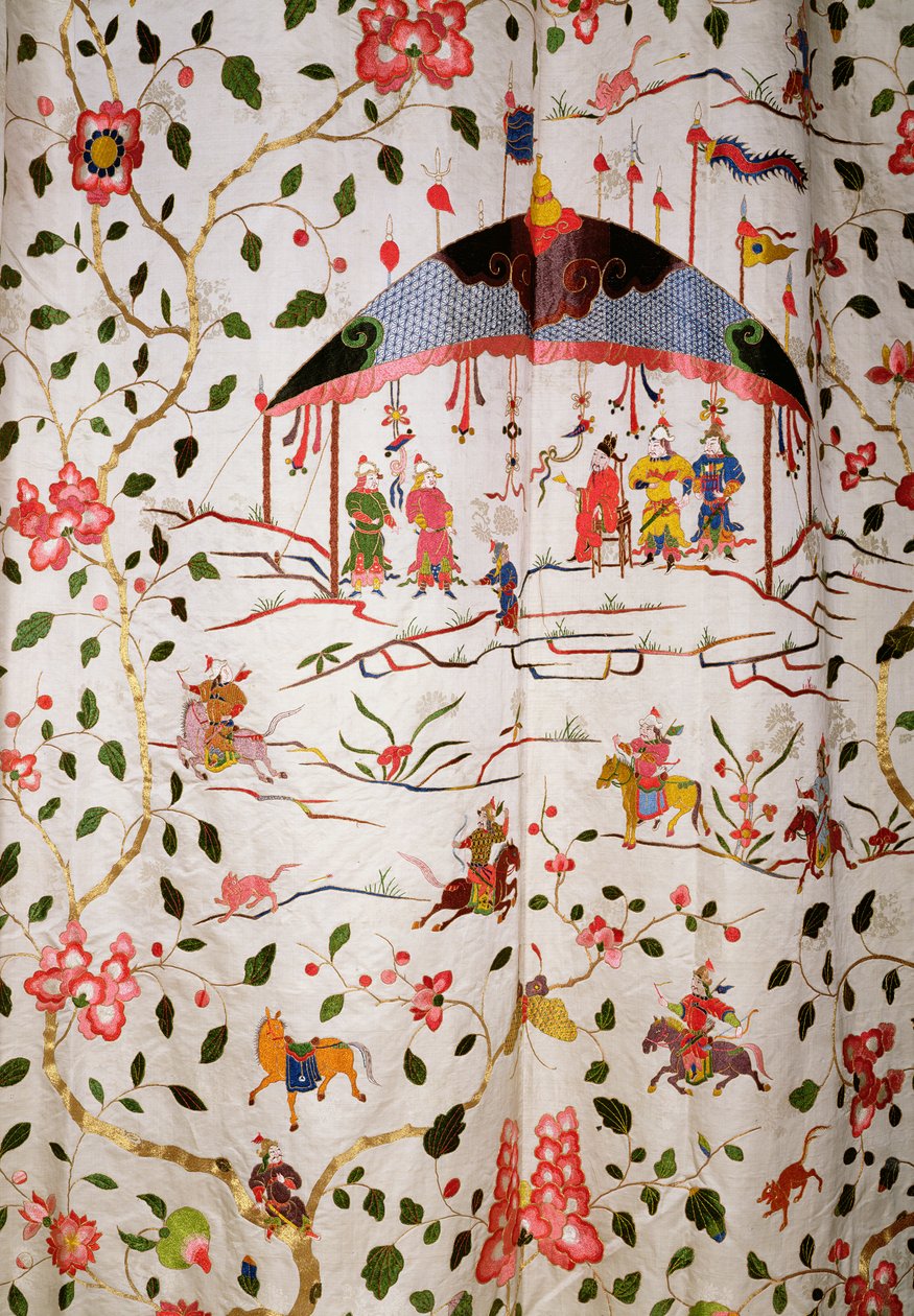Arabeske textielontwerp, c.1720 door Joshua Morris