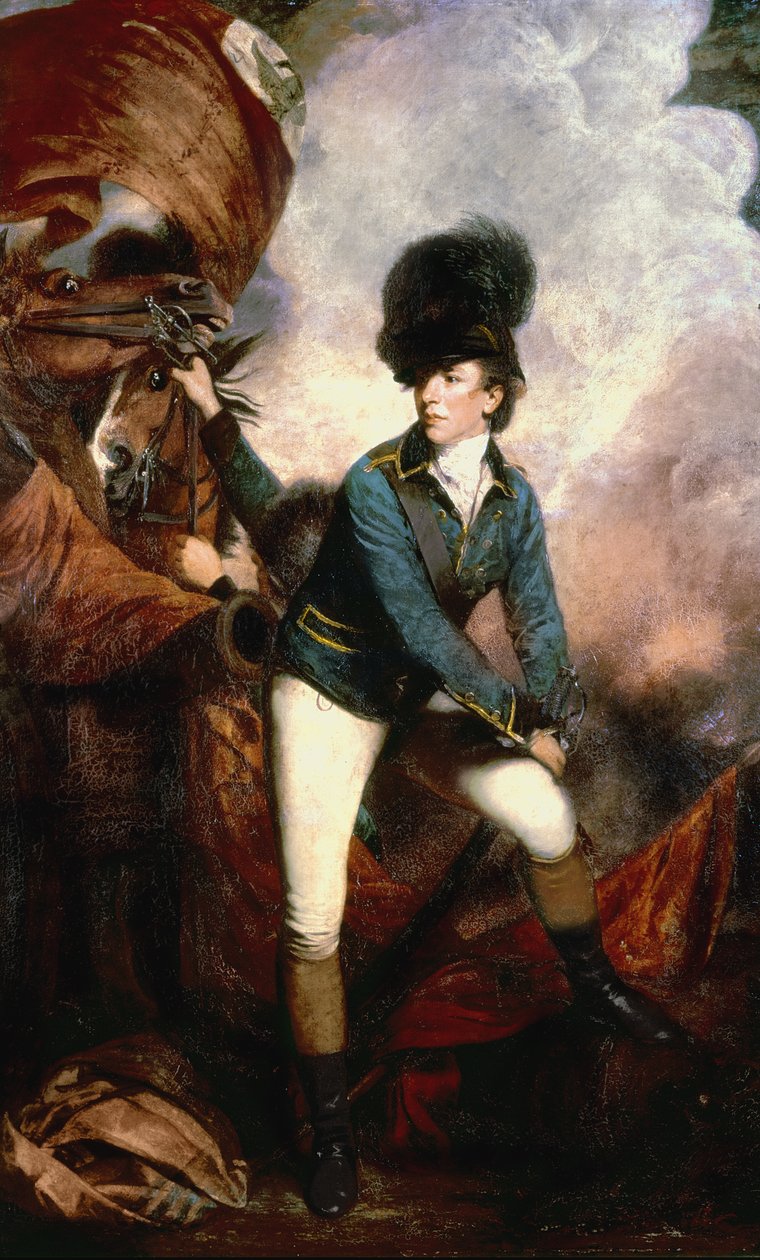 Kolonel Banastre Tarleton (1754-1833) 1782 door Joshua Reynolds