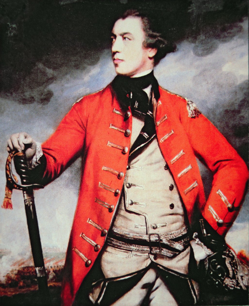Generaal John Burgoyne door Joshua (after) Reynolds