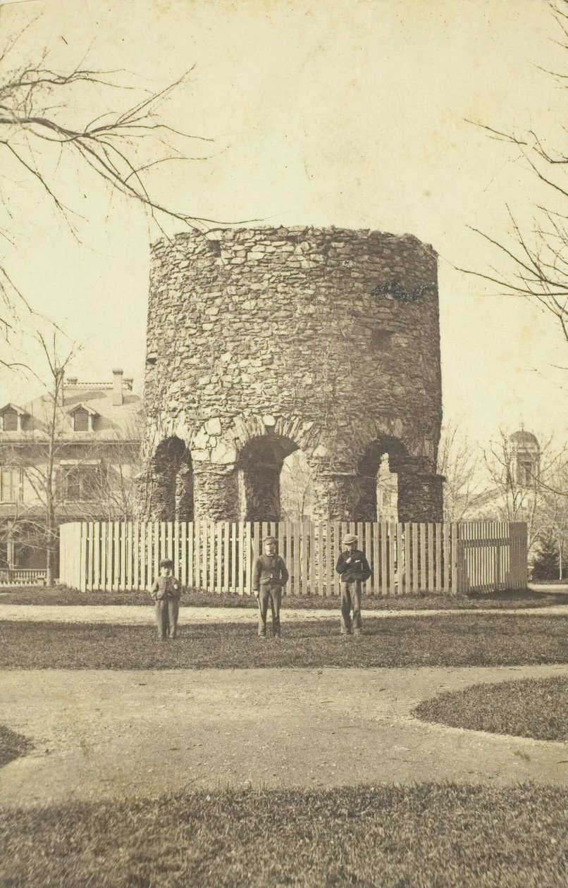 Naamloze stenen toren met jongens, 1850-1880s door Joshua Appleby Williams