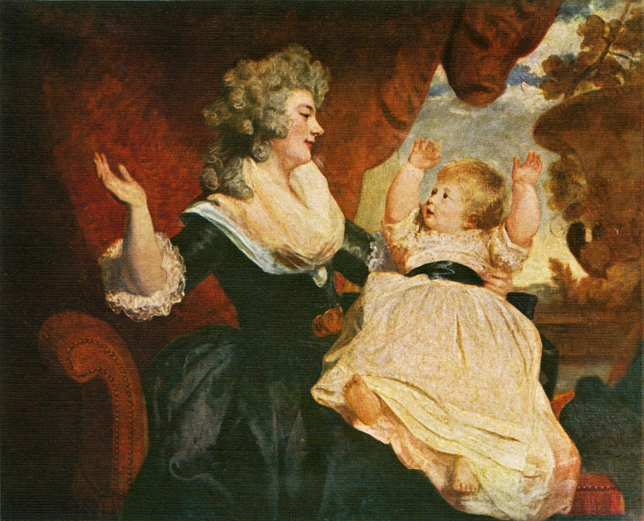 Hertogin van Devonshire en Kind, ca. 1786, ca. 1912 door Joshua Reynolds