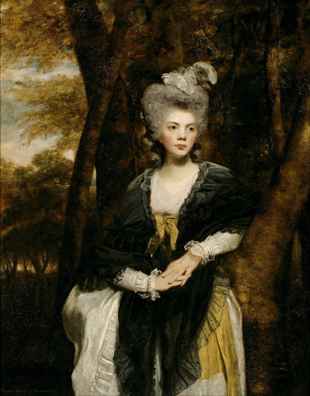 Lady Frances Finch door Joshua Reynolds