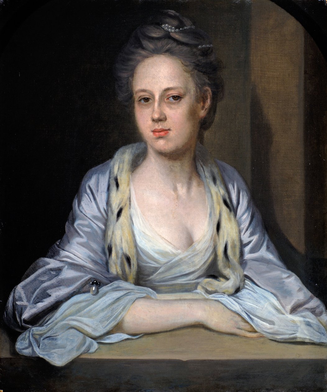 Frances Holburne nee Ball, c.1760 door Joshua follower of Reynolds