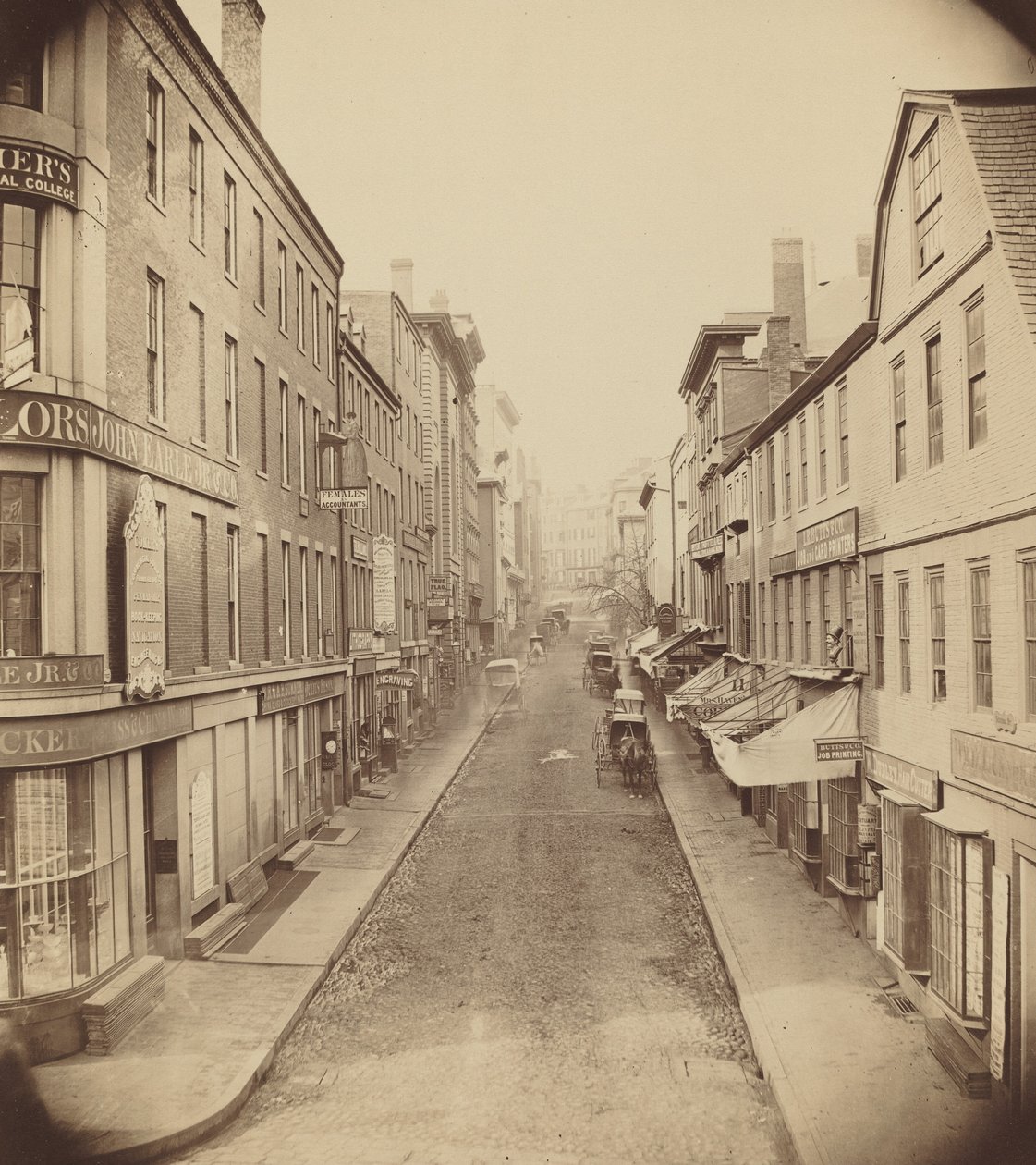 Schoolstraat, Boston door Josiah Johnson Hawes