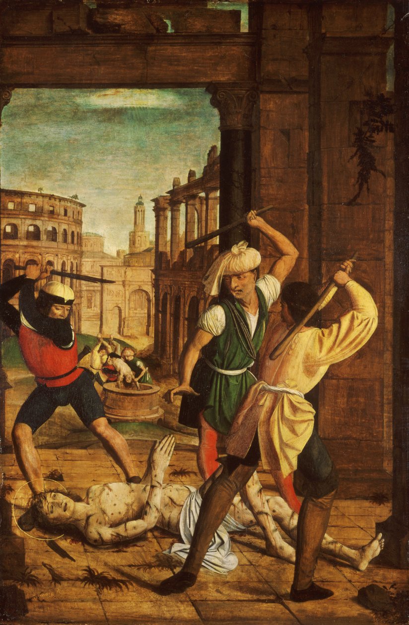 Het Martelaarschap van Sint Sebastiaan door Josse Lieferinxe
