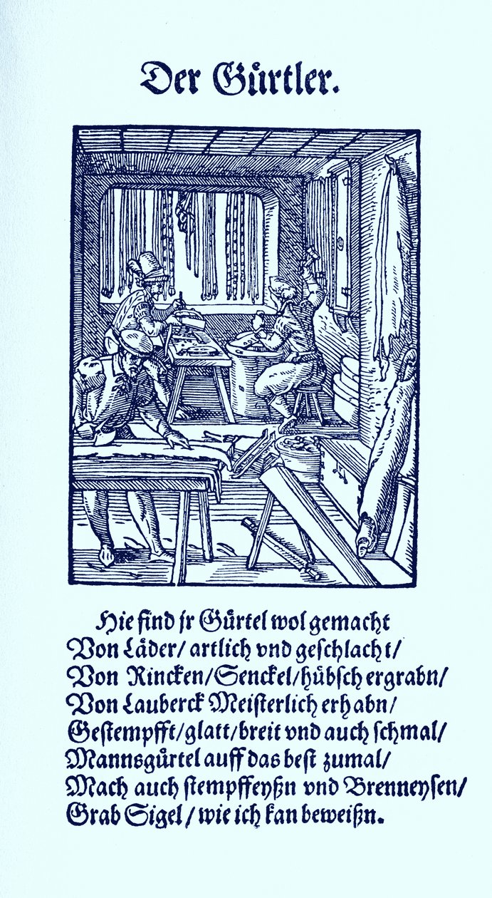 Riemenmaker door Jost Amman