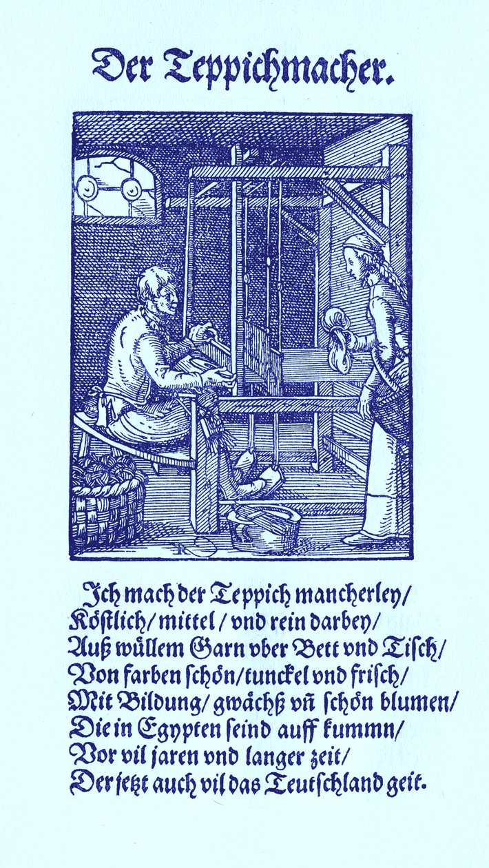Tapijtwever door Jost Amman