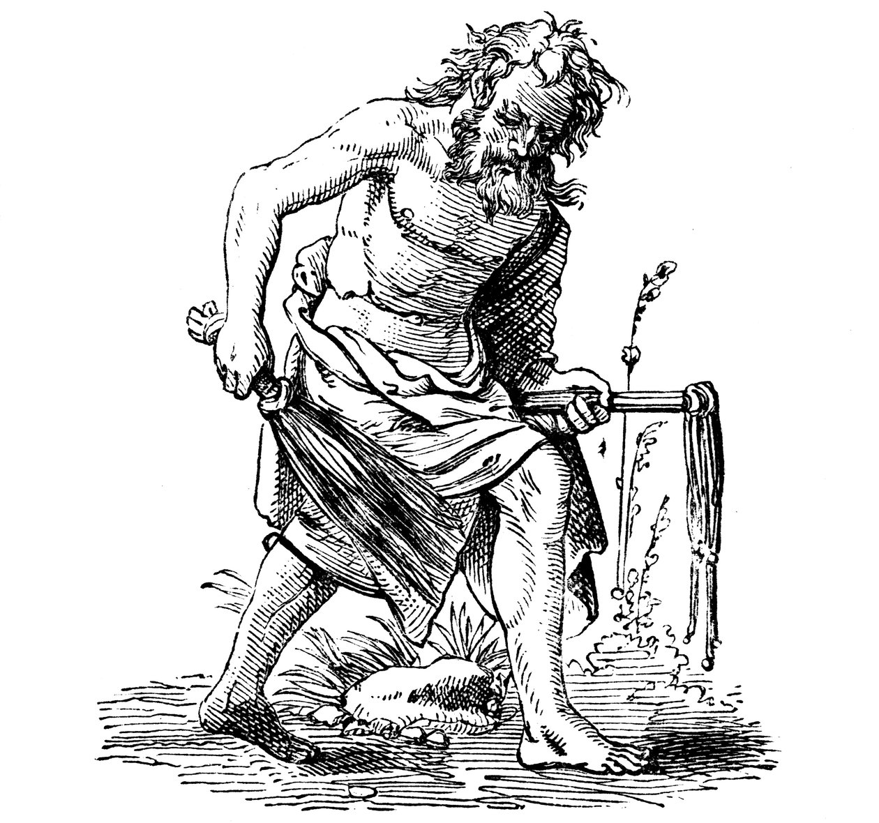 Flagellant, 16e eeuw door Jost Amman