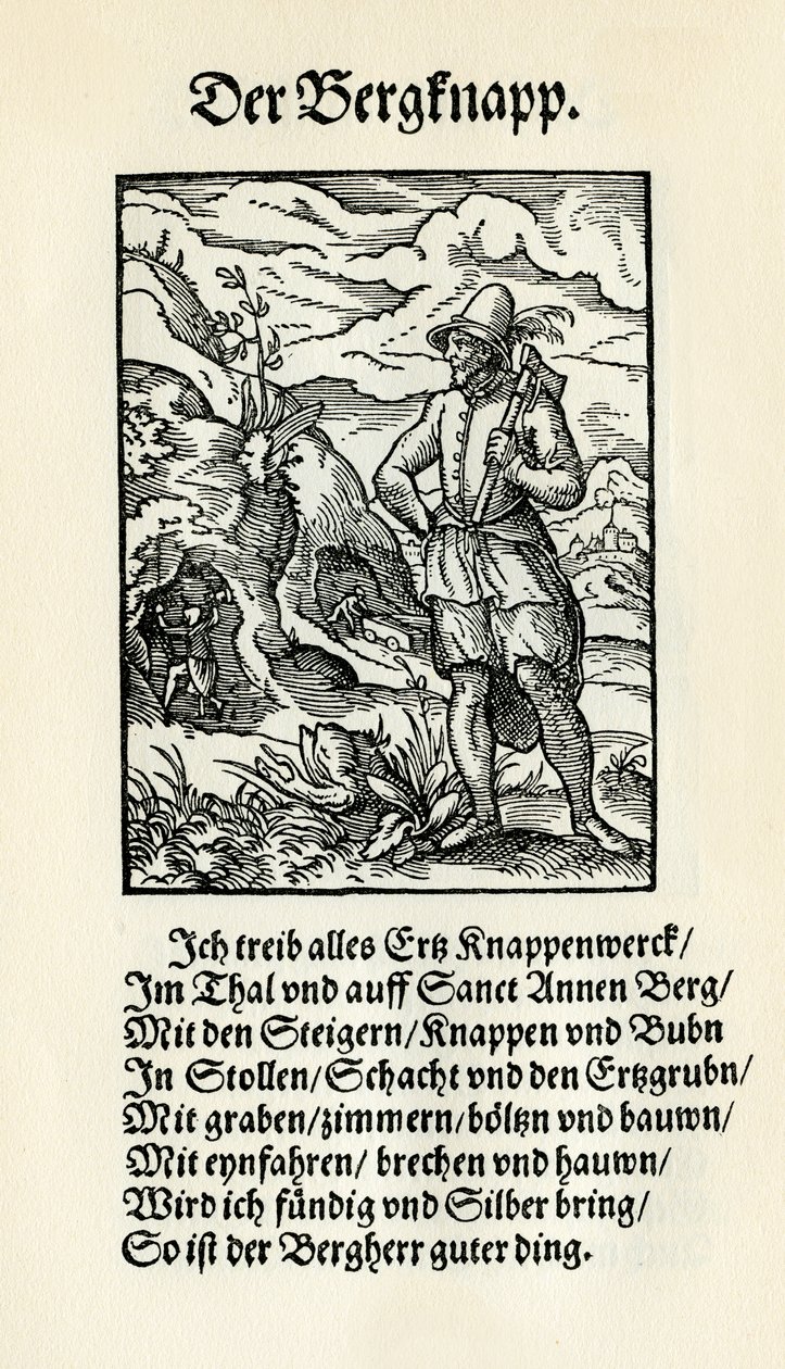 Mijnwerker door Jost Amman