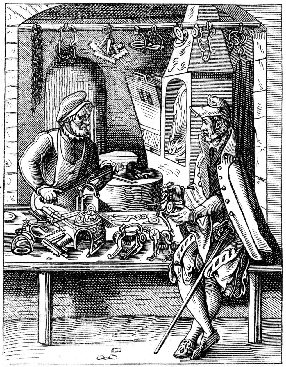 Spoormaker, 16e eeuw 1849 door Jost Amman