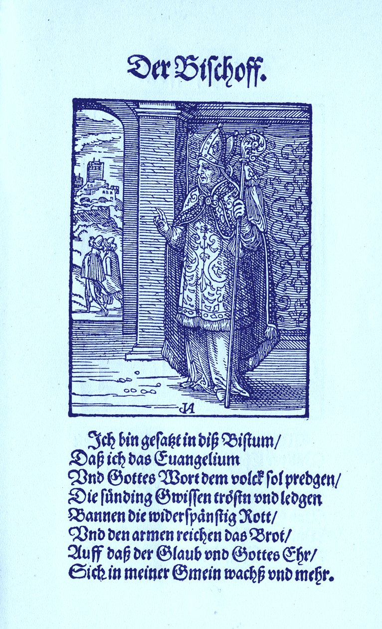 De Bisschop door Jost Amman