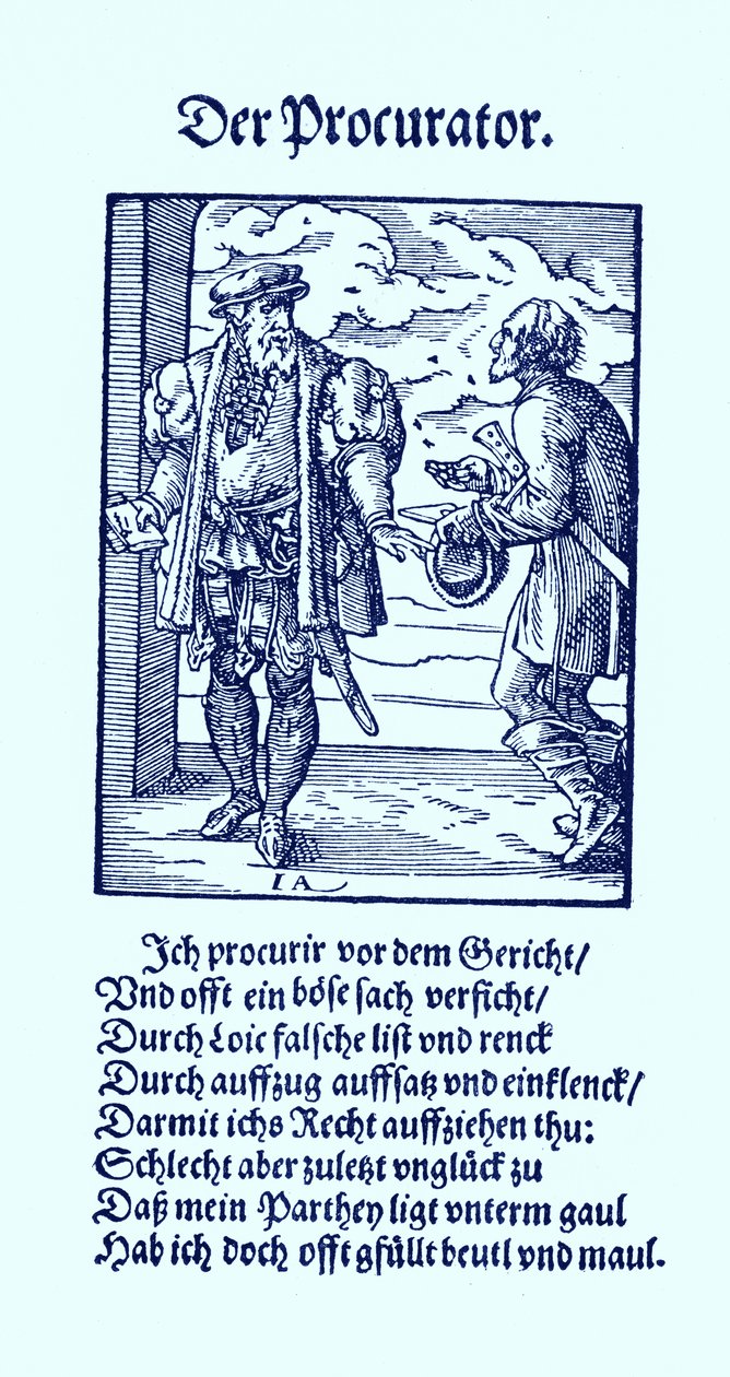 De procureur door Jost Amman