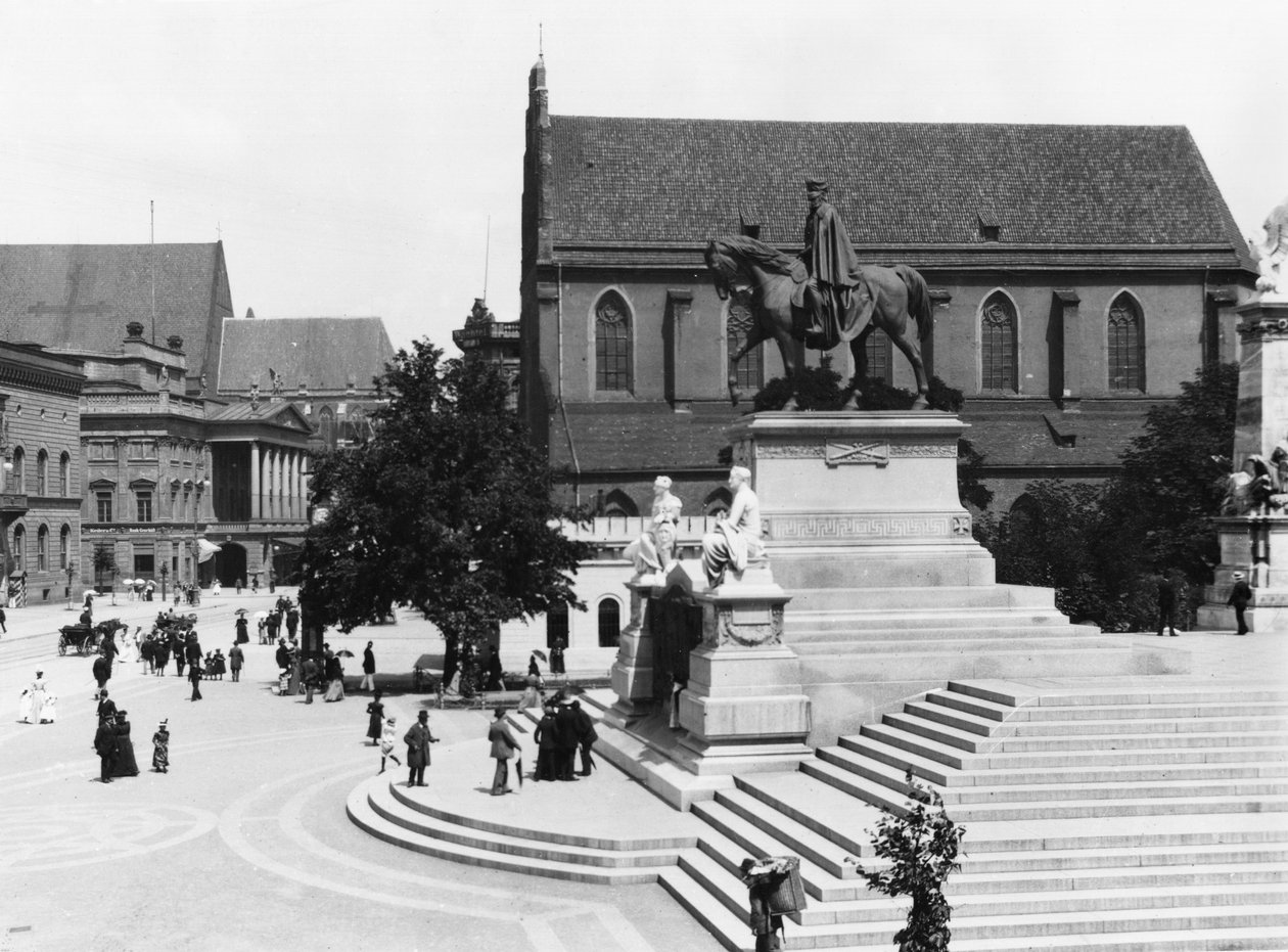 Uitzicht op Schweidnitz, Breslau (hedendaags Wroclaw) Polen, c.1910 door Jousset