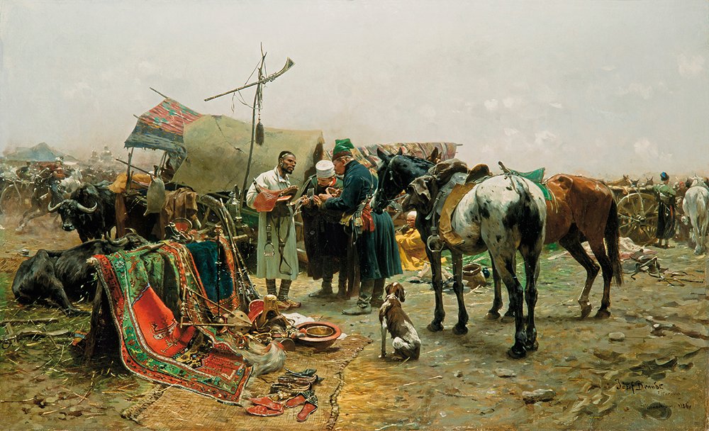Kermis in Biaka door Jozef Brandt