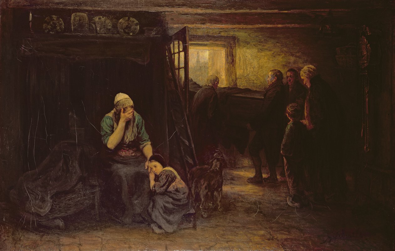 Verdriet (Uit de Duisternis naar het Licht), c.1871 door Jozef Israëls