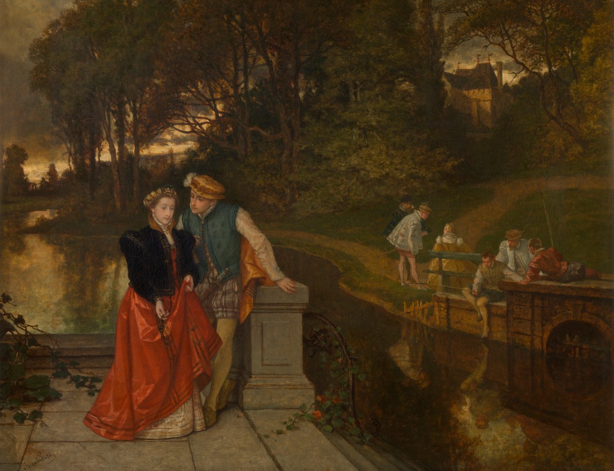 Liefhebbers in het Park door Jozef Lies