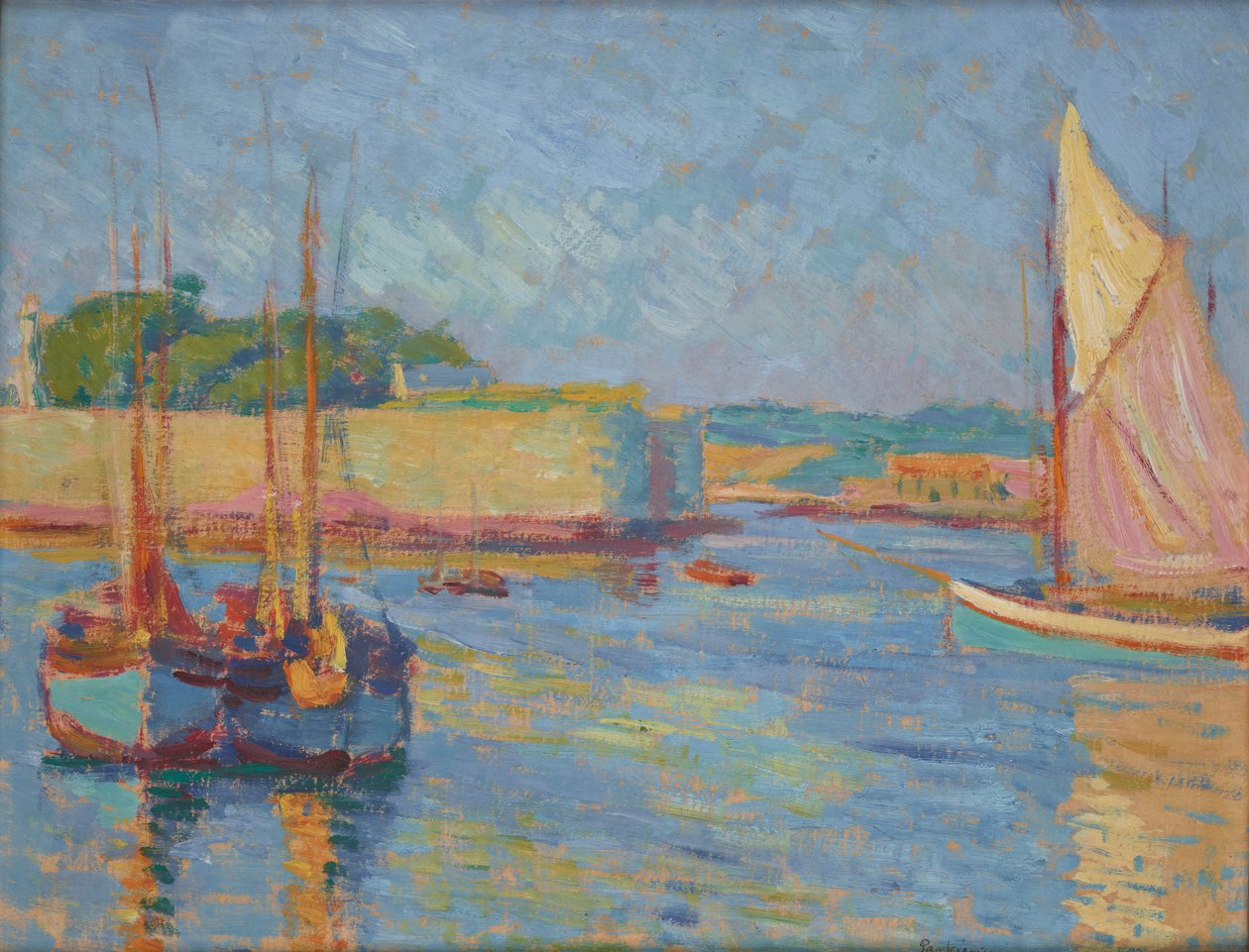 Haven van Concarneau door Jozef Pankiewicz