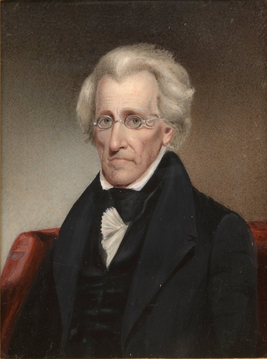 Portret van Andrew Jackson (1767-1845) door Jr. James Tooley