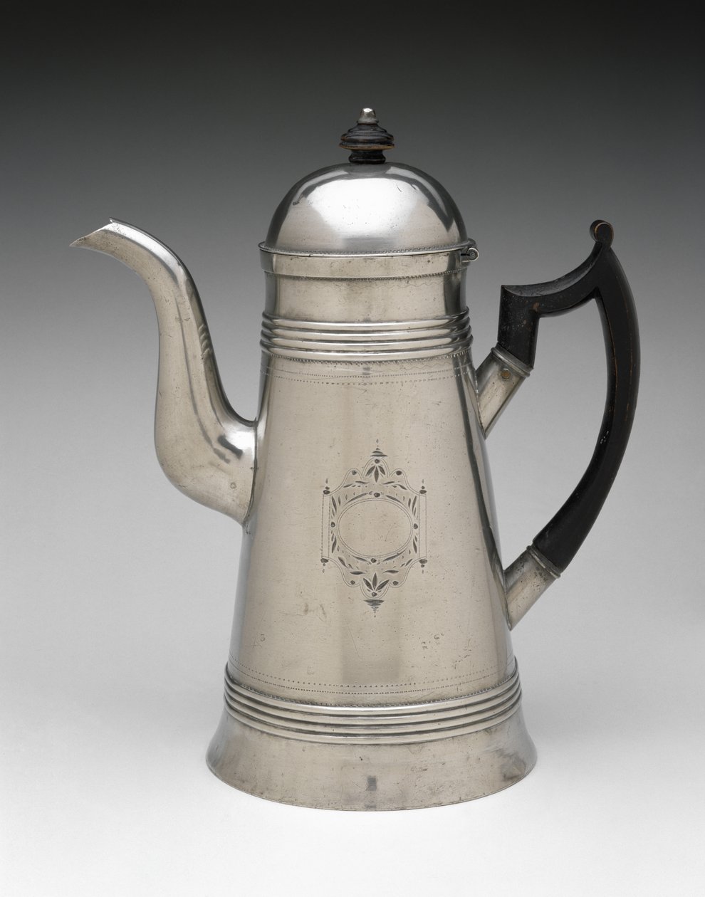 Koffiepot, ca. 1814-1825 door Jr. Ebenezer Smith