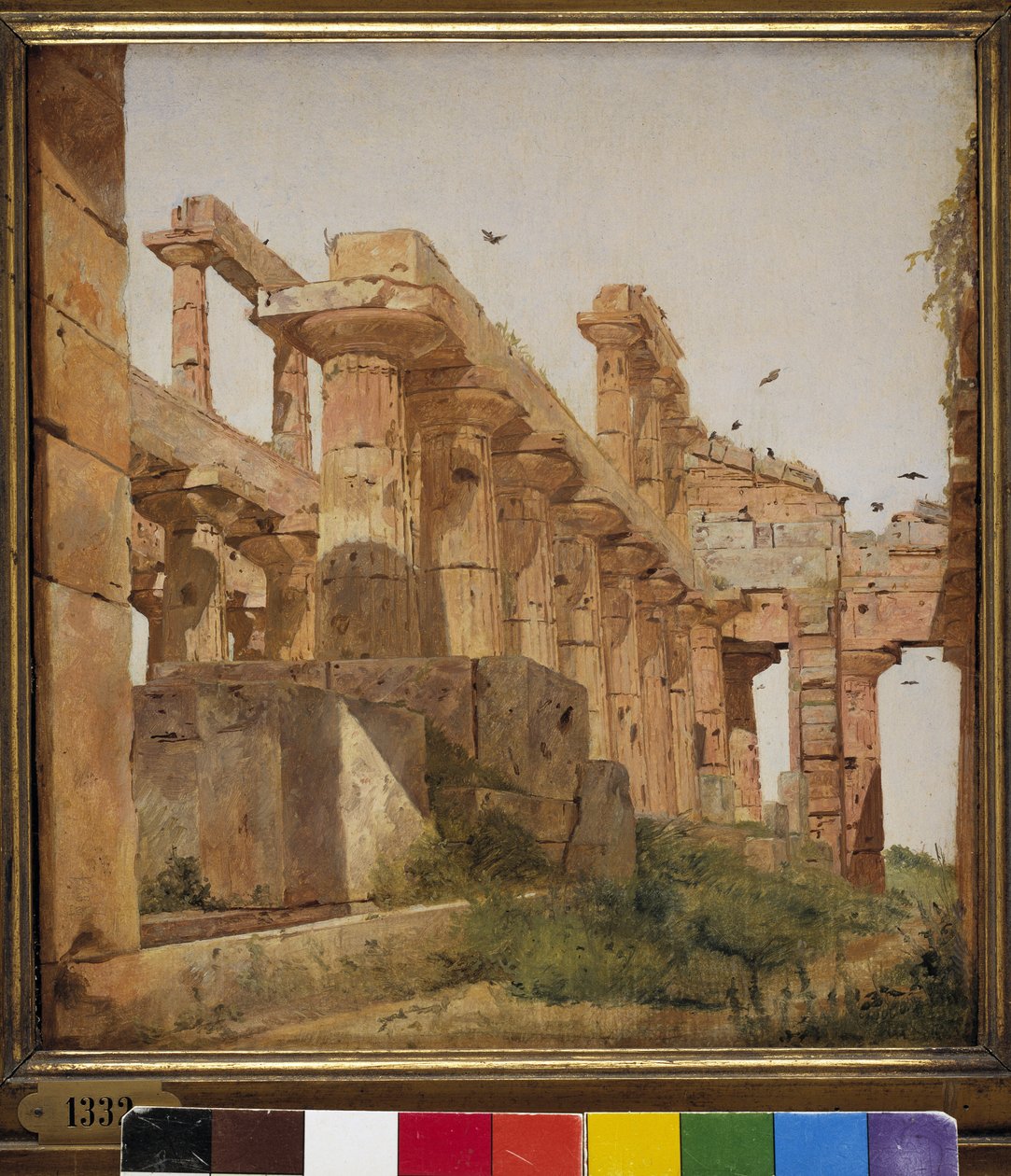 De Tempel van Hera in Paestum, Italië door Jørgen Roed