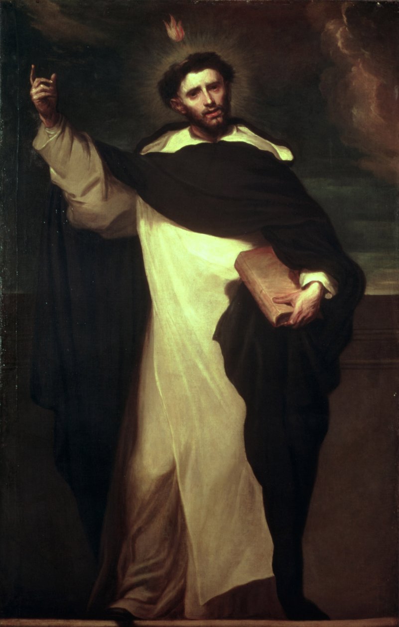 St. Dominicus door Juan Carreño de Miranda