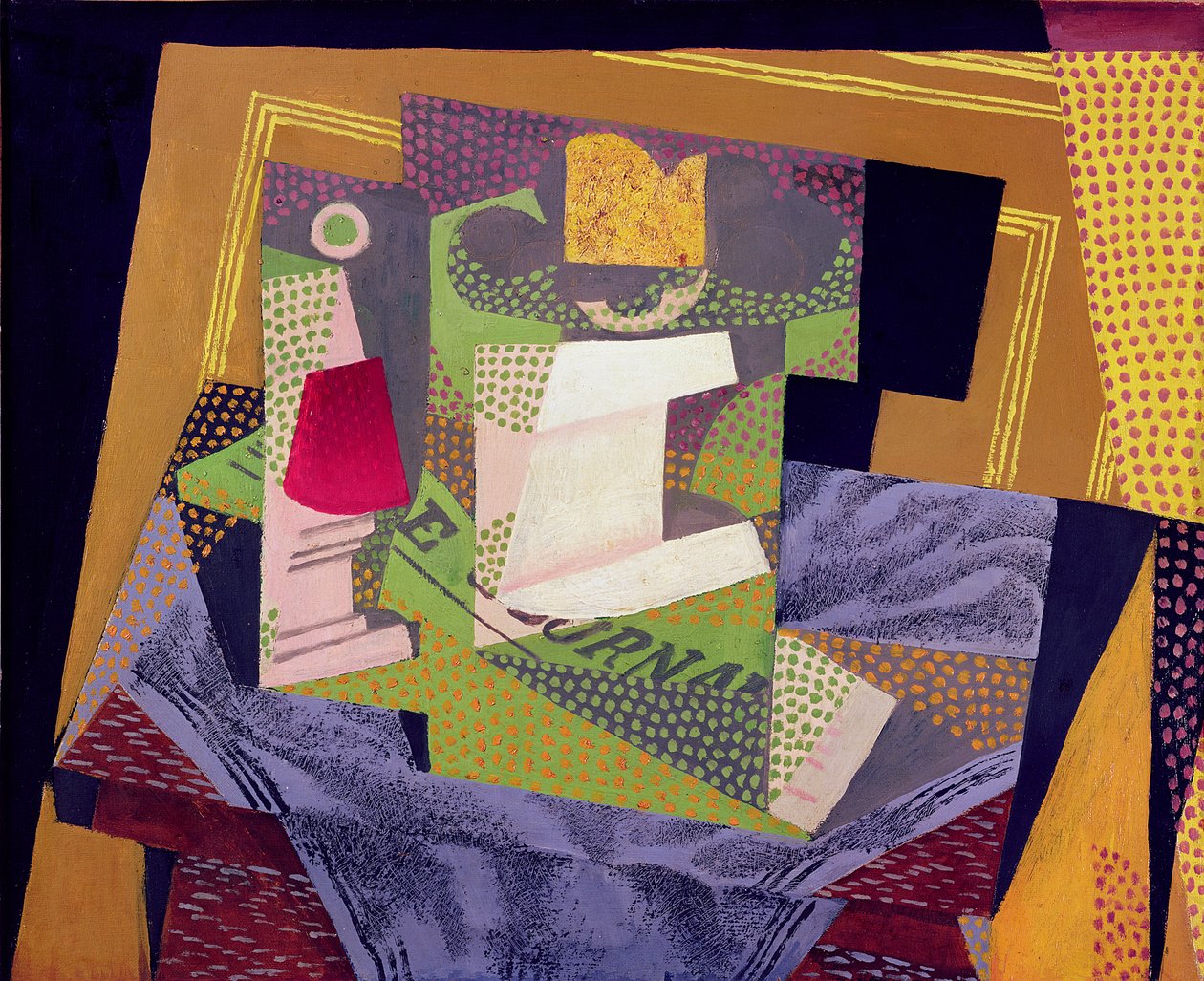 Compositie op een Tafel, 1916 door Juan Gris
