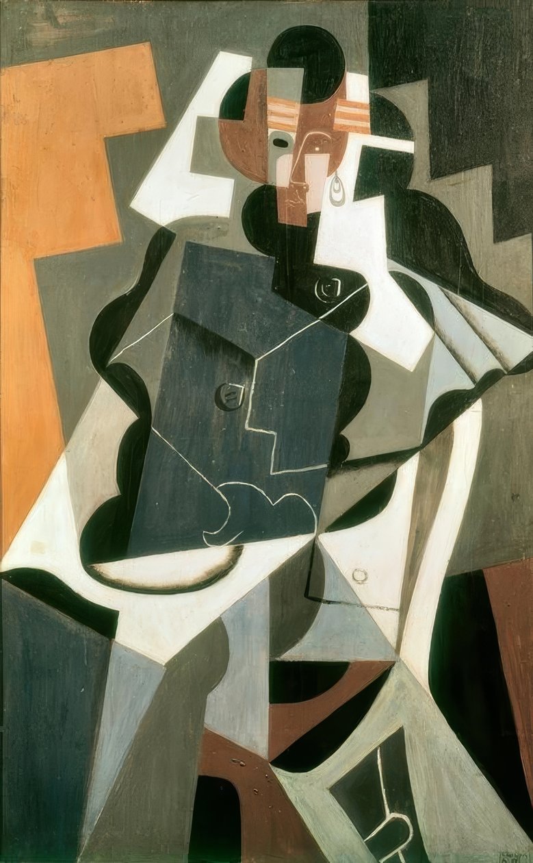 Vrouwelijk figuur door Juan Gris