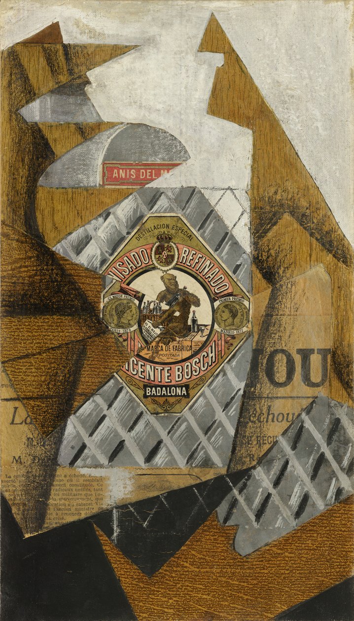 De fles anijs door Juan Gris