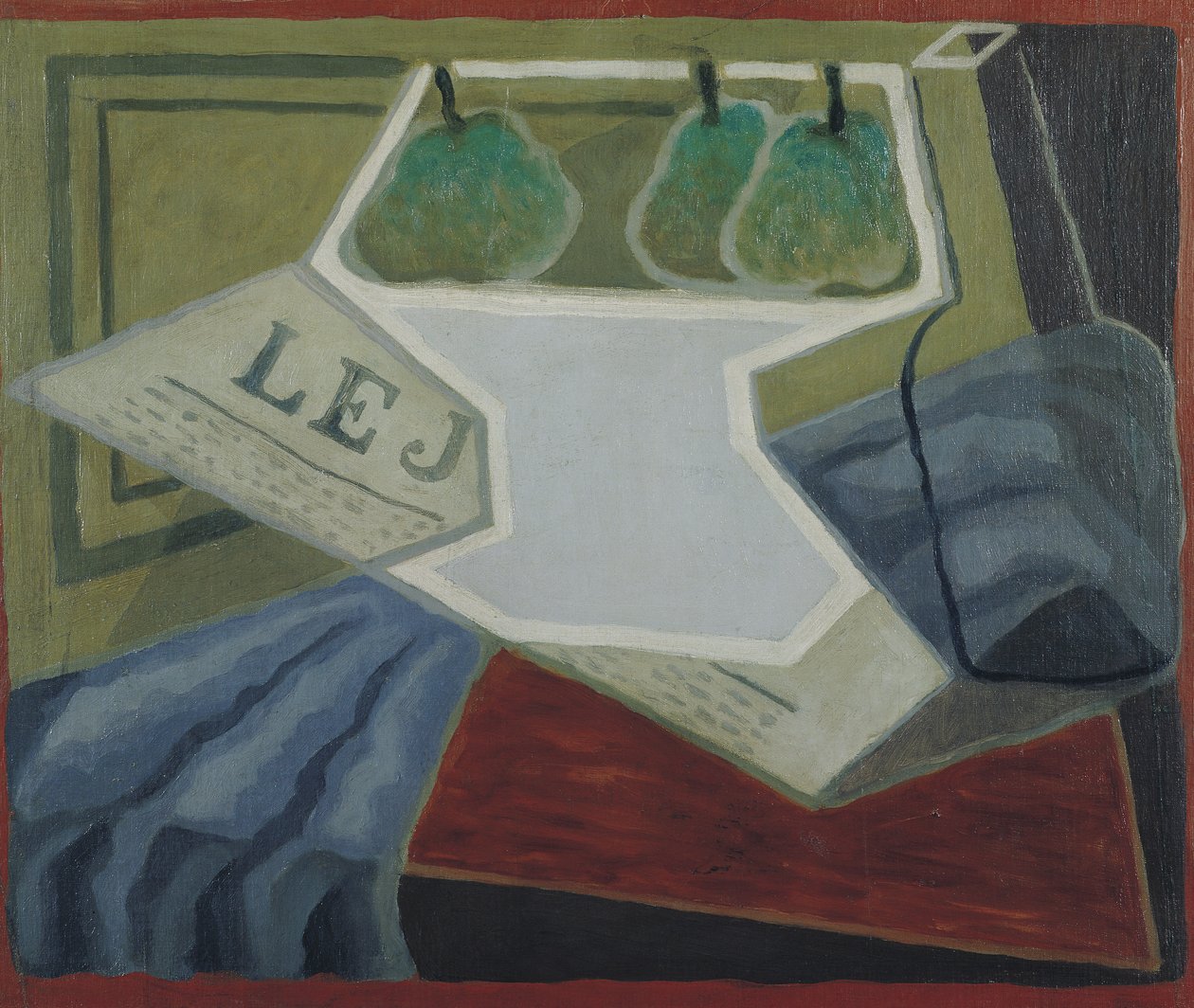 De fruitschaal, 1925-27 door Juan Gris