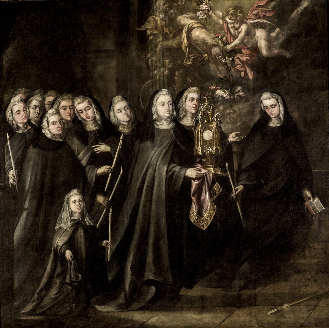 De Processie van Santa Clara van Assisi door Juan de Valdés Leal  