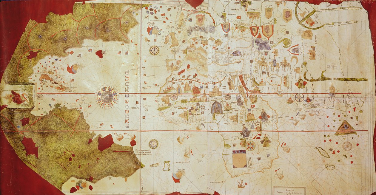 Mappa Mundi, 1502 door Juan de la Cosa