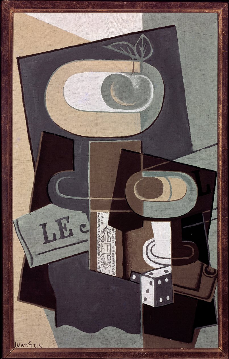 Dobbelstenen door Juan Gris