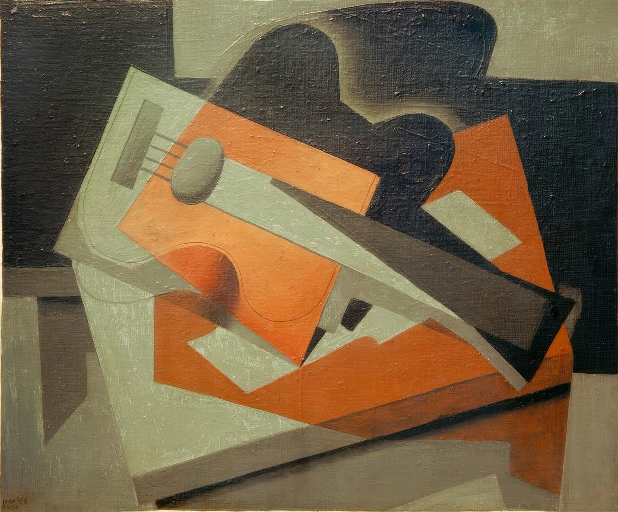 De Gitaar door Juan Gris