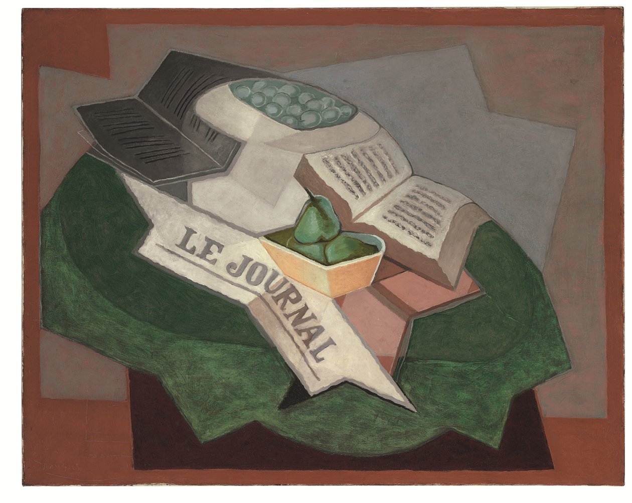Het groene tapijt door Juan Gris