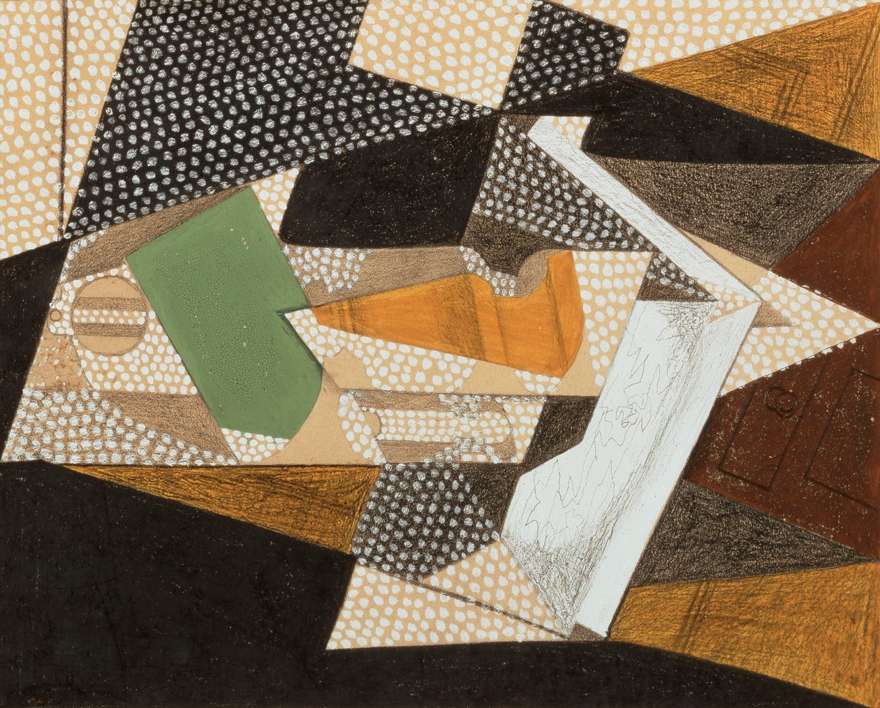 De Lamp, 1916 door Juan Gris