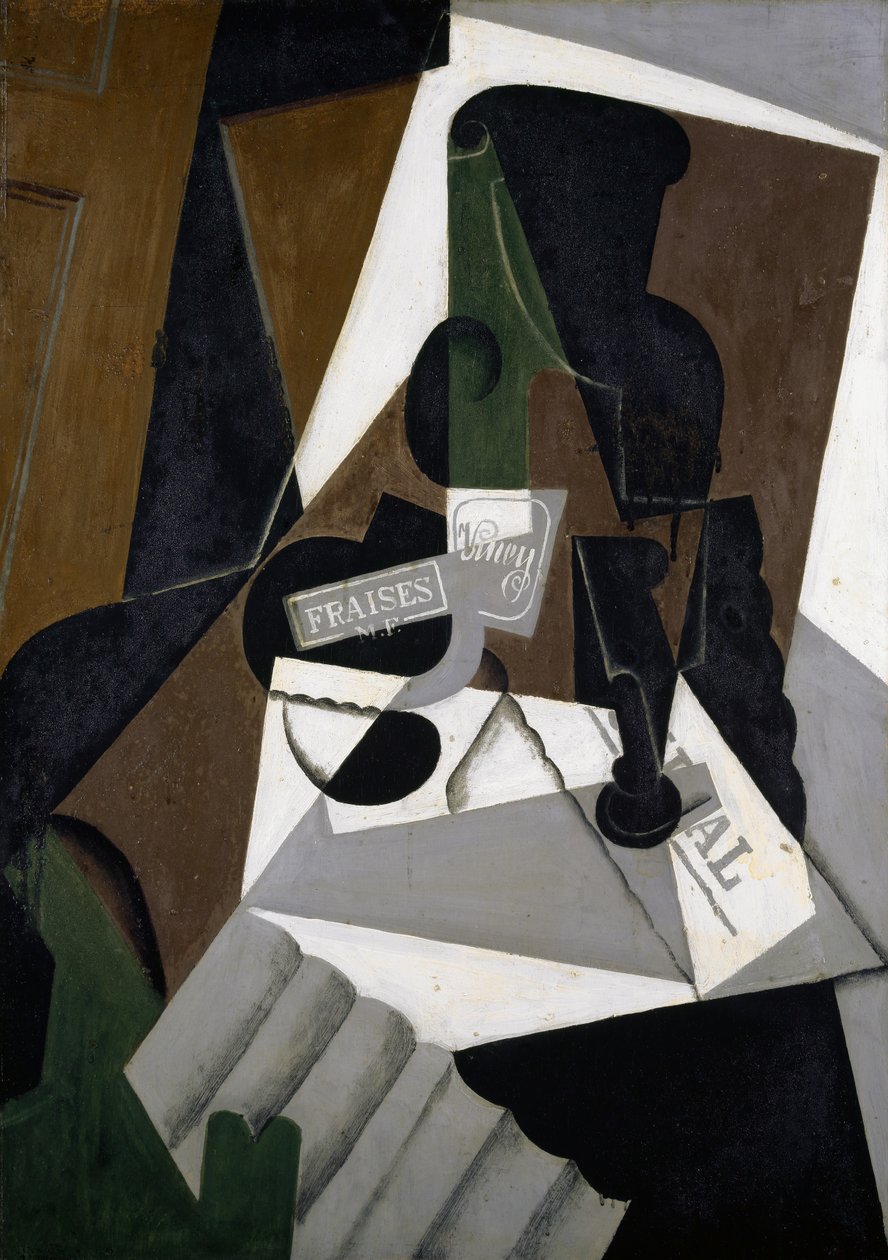 De Pot Aardbeienjam door Juan Gris