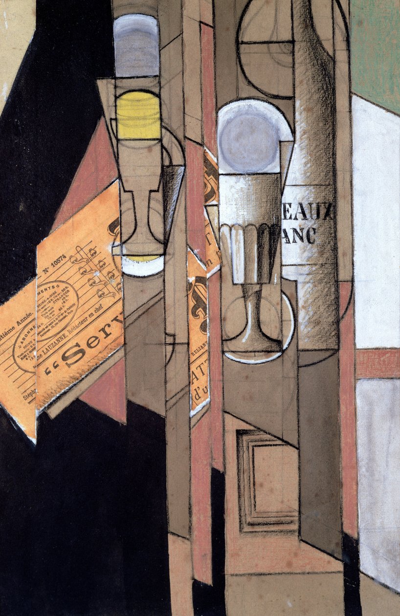 Witte Bordeaux door Juan Gris
