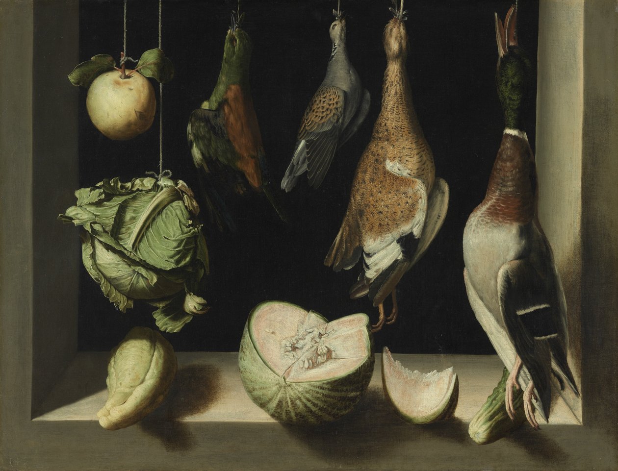 Stilleven met wildgevogelte, 1600-03 door Juan Sanchez Cotan