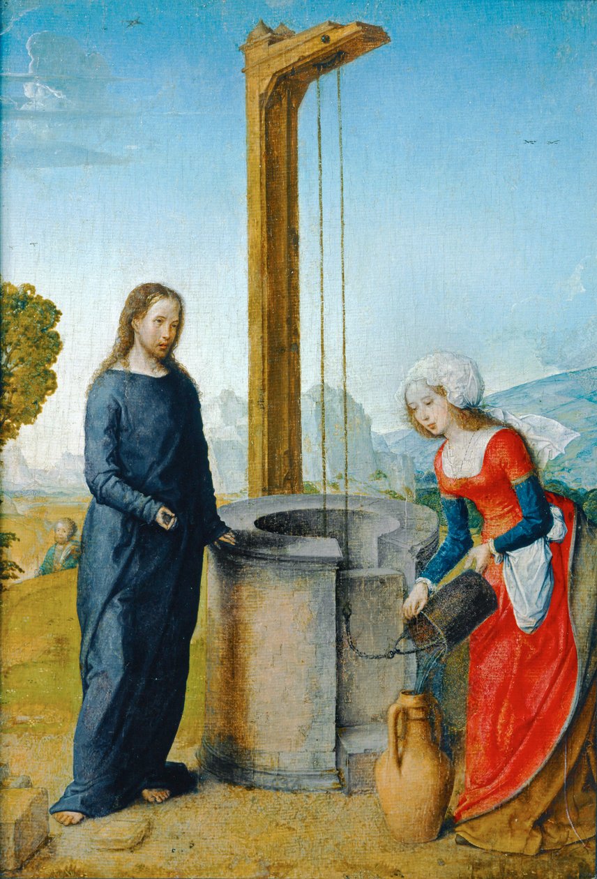 Christus en de Samaritaanse vrouw ... door Juan de Flandes